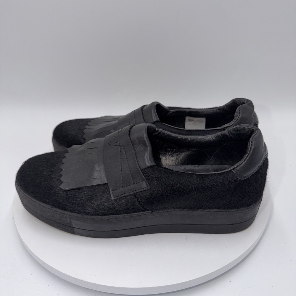 Diesel S-Andyes Black Platform Slip On Kiltie Loafer Grunge Punk Women's 9 EU 40